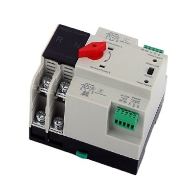 Auto Changeover Switch 2P 63A Solar Inverter Uninterruptible PV ATS Dual Power Automatic Transfer Switch